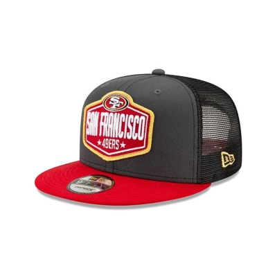 Sapca New Era San Francisco 49ers NFL NFL Draft 9FIFTY Snapback - Gri